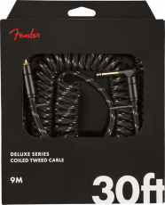 DELUXE SERIES TWEED COIL INSTRUMENT CABLE, 9m, Black Tweed