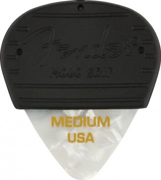 Fender  Mojo Grip Picks, Celluloid, Medium, 3-Pack, White Moto Oulu