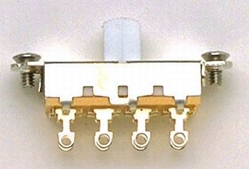 Switchcraft White On-Off-On Slide Switch Oulu