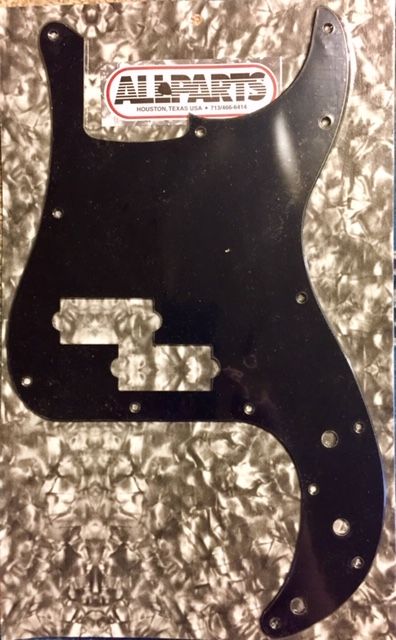 matte black p bass pickguard