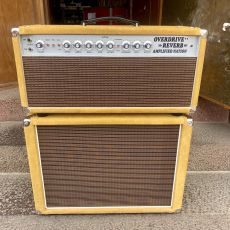 AMPLIFIED NATION OVERDRIVE REVERB HEAD & 1X12 CABINET, Beige Suede