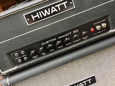 HIWATT CUSTOM DR504 HEAD 1974 + SE2121F 2x12 CABINET ...