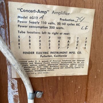 FENDER CONCERT-AMP 1962