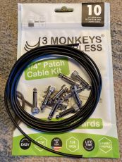 3 MONKEYS SOLDERLESS PEDALBOARD PATCH CABLE KIT 10