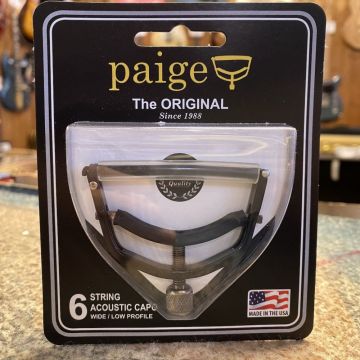 PAIGE P-6E-W WIDE ORIGINAL CAPO, Ebony, 16" Radius Oulu