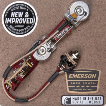 Emerson Custom Telecaster 3-Way Prewired Kit - Reverse Control Layout