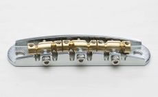 Halon - Steel Offset Bridge w/ Brass Saddles, Chrome- Metric