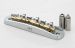 Halon - Steel Offset Bridge w/ Brass Saddle, Satin Chrome - Metric