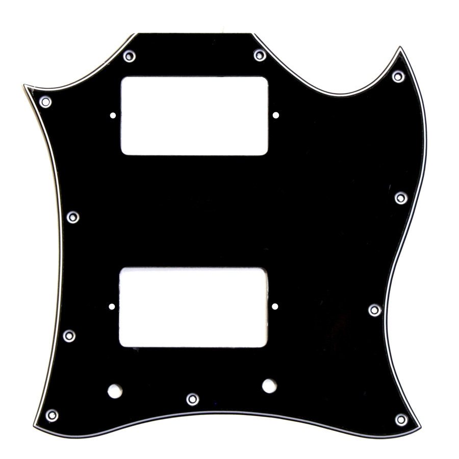 Large Black Pickguard For Gibson Sg Kitarapaja