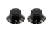 Black Bell Knob Pair