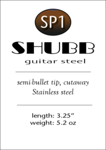 SHUBB SP1 GUITAR STEEL